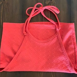 Coral crop top